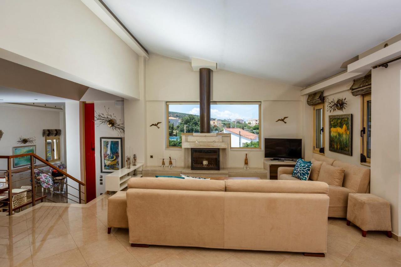 Palladio Luxury Villa With Amazing View Roussospítion Dış mekan fotoğraf