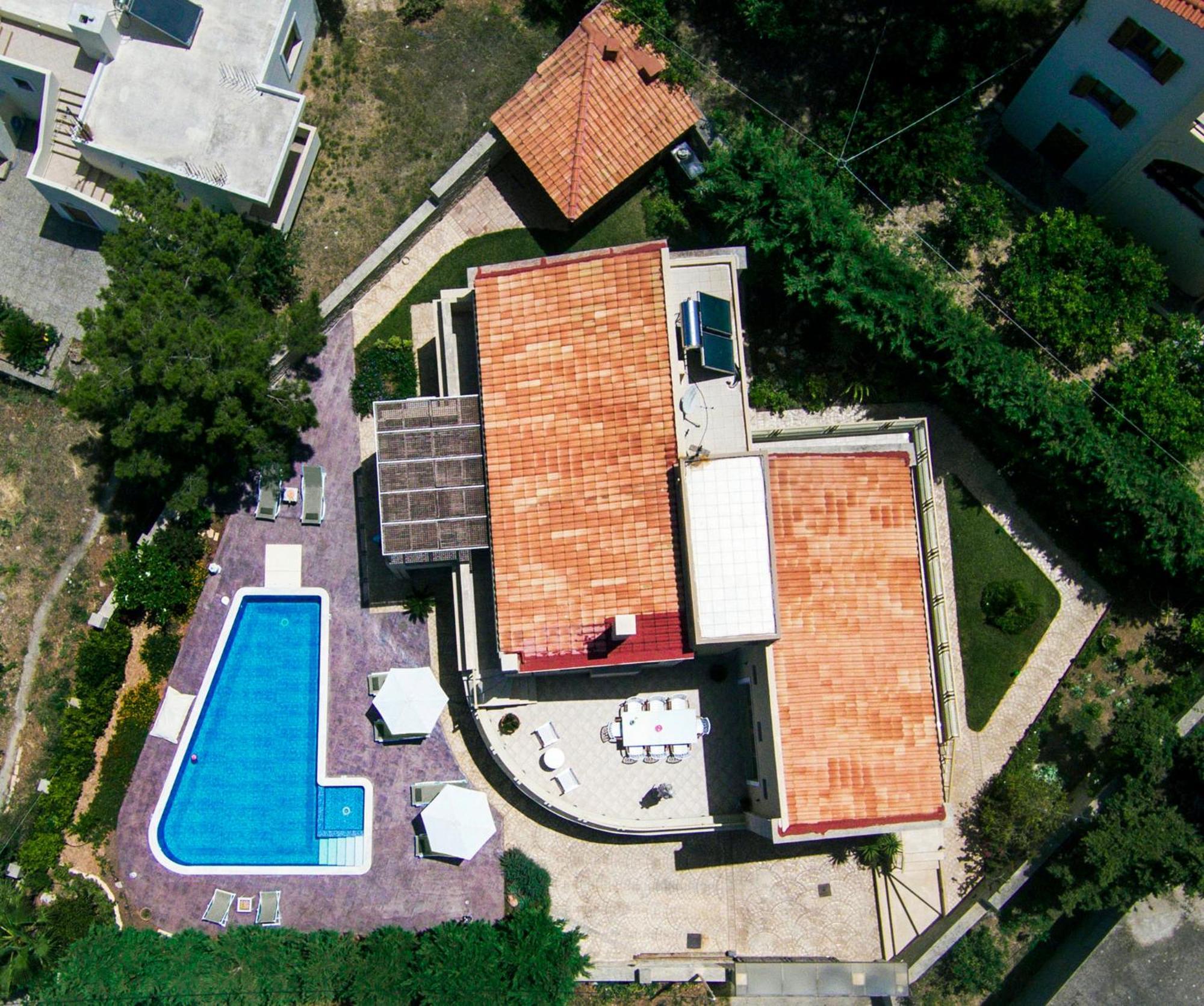 Palladio Luxury Villa With Amazing View Roussospítion Dış mekan fotoğraf